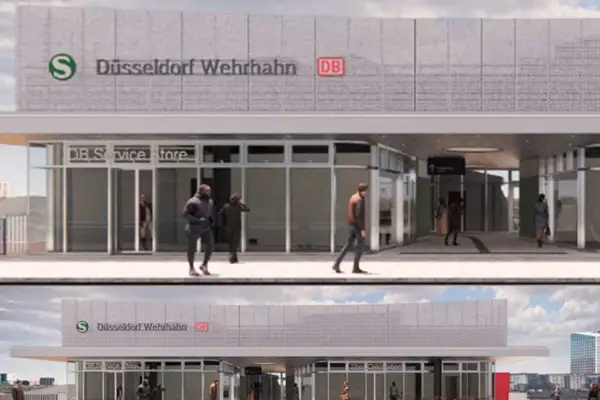 Bauarbeiten an der S-Bahn-Station Wehrhahn und der Brücke Rather Broich beginnen