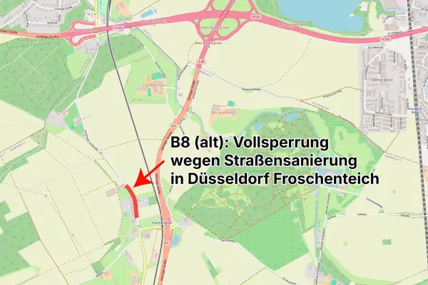 Teil-Rückbau der B8 alt beginnt