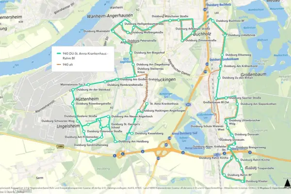 Wunsch in greifbarer Nähe: Mit der 940 ohne Umstieg zum „Sittardsberg“