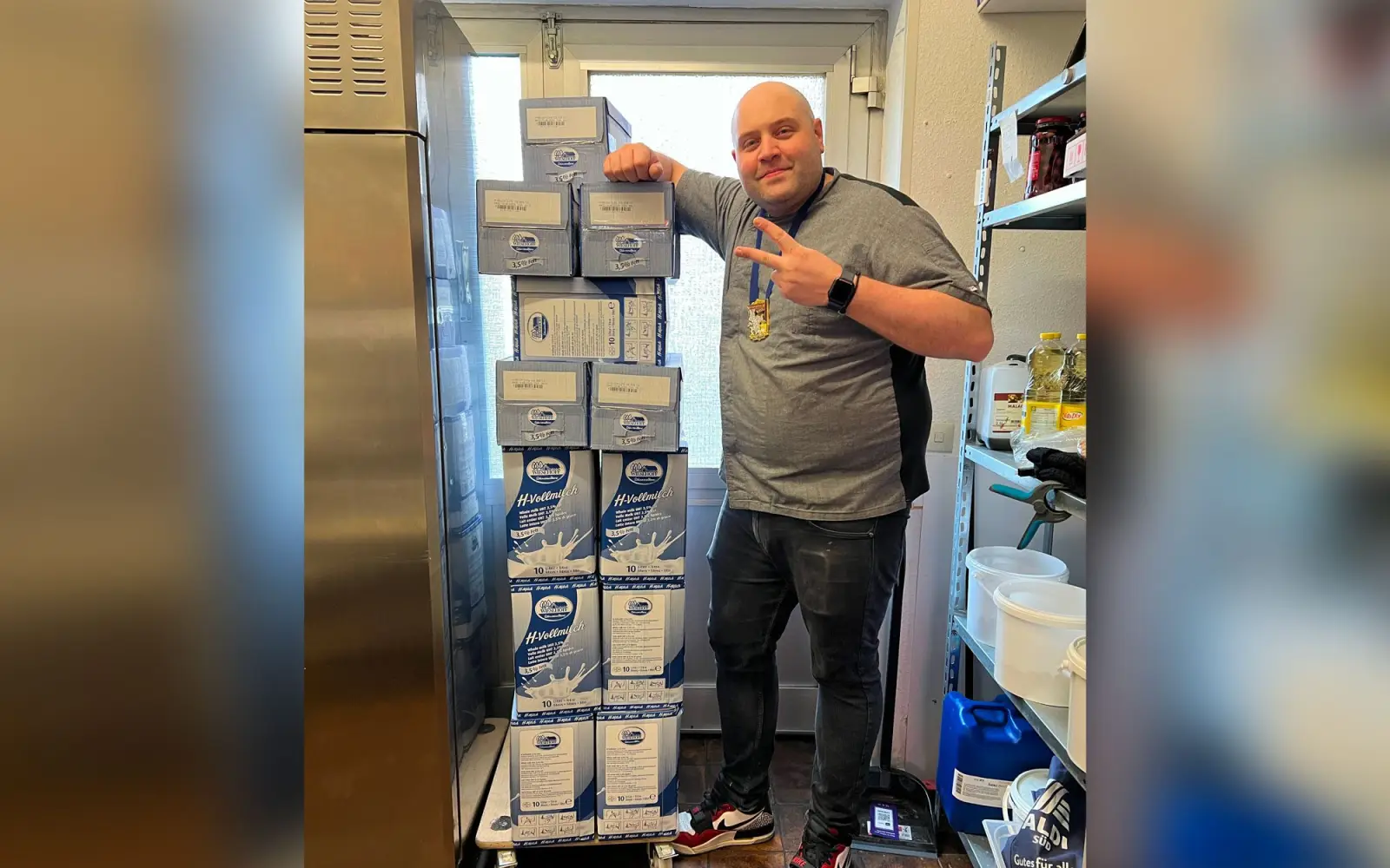 Der Milchabsatz ist während der Eisproduktion sehr hoch. Foto: cj