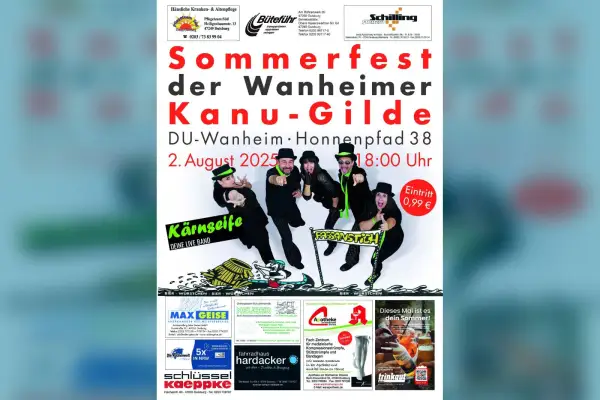 Wanheimer Kanu-Gilde lädt zum traditionellen Sommerfest