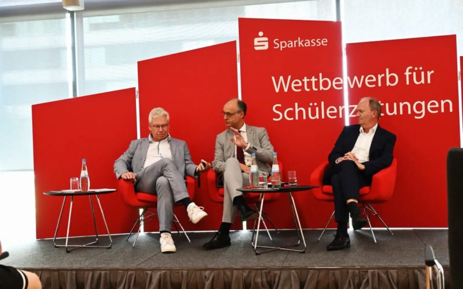 Notker Becker interviewte Dr. Urban Mauer und Michael Breuer (von links). Foto: sam