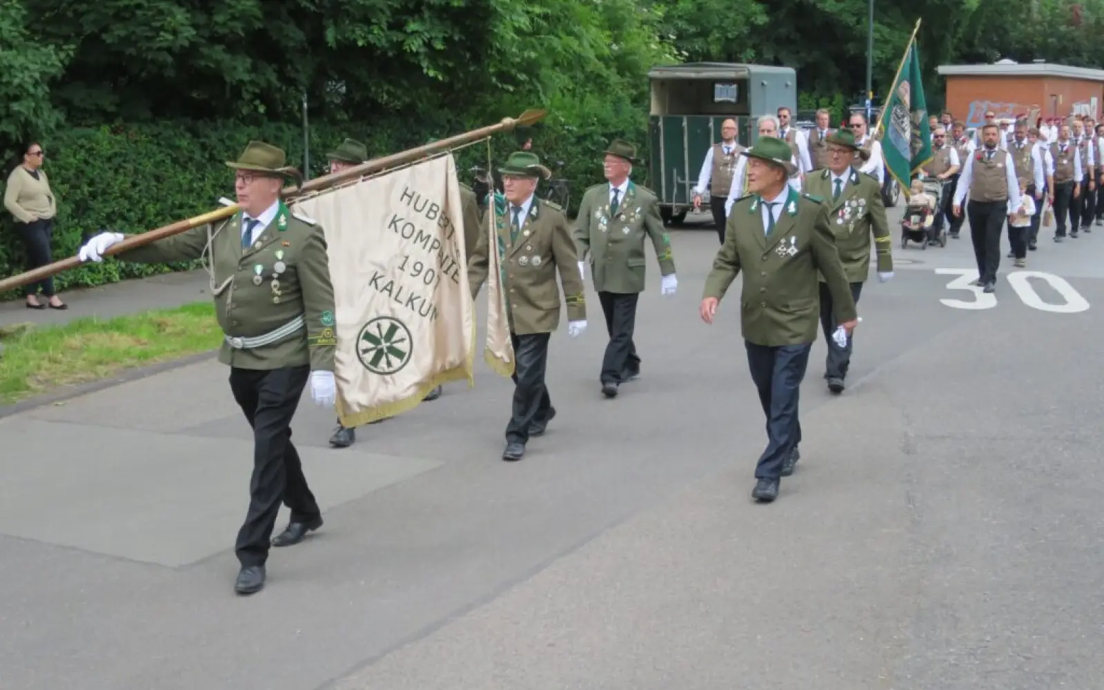 Die Kalkumer Hubertus-Kompanie. Foto: hs