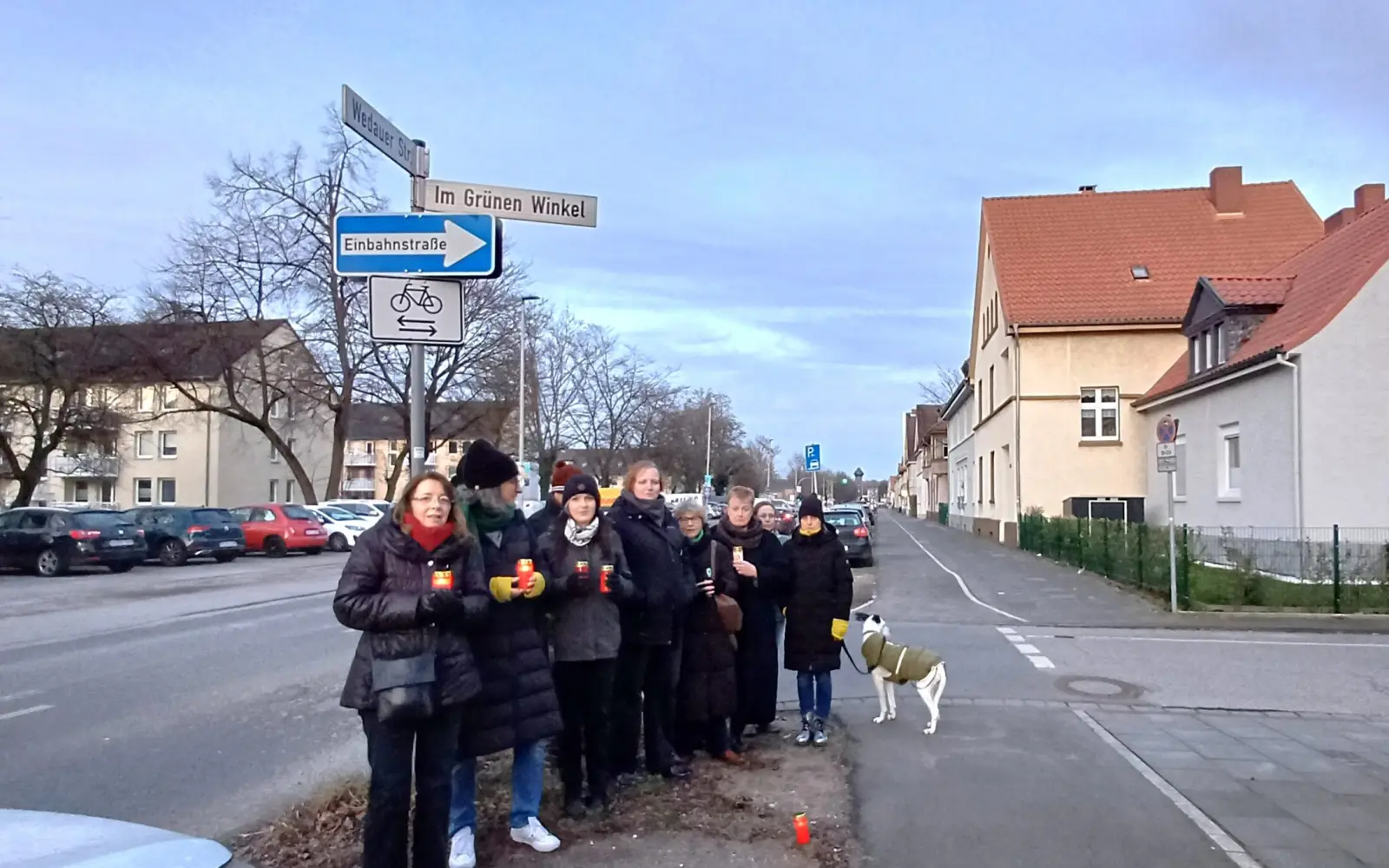 Teilnehmende suchten nach Spuren der 26 Platanen und alten Eichen, die vor zwei Jahren gefällt worden waren. Foto: privat
