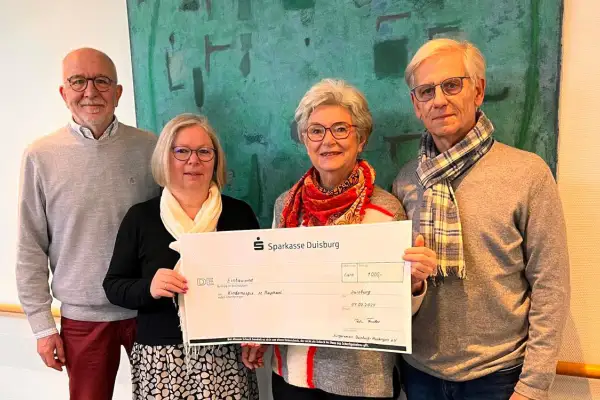 Huckinger Bürgerverein spendet 1.000 Euro ans Kinderhospiz St. Raphael