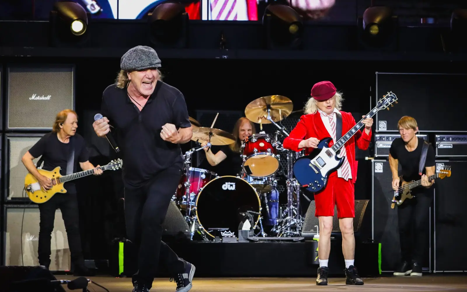 AC/DC bei einem Live-Konzert. Die Band tritt am 8. Juli 2025 im Open Air Park Düsseldorf auf. Foto: Christie Goodwin