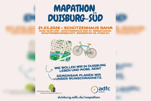 Mapathon Duisburg-Süd: Gemeinsam das Radnetz planen