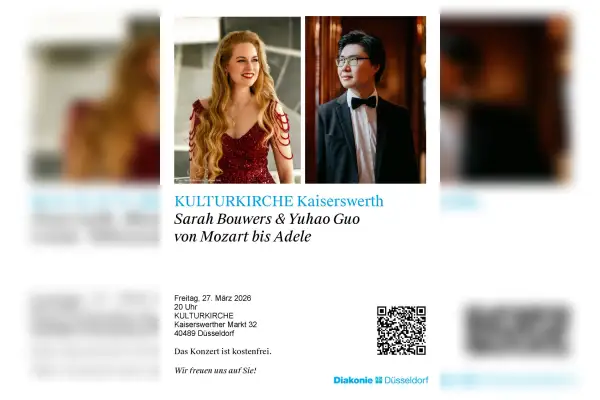 Von Mozart bis Adele: Sarah Bouwers & Yuhao Guo in der Kulturkirche