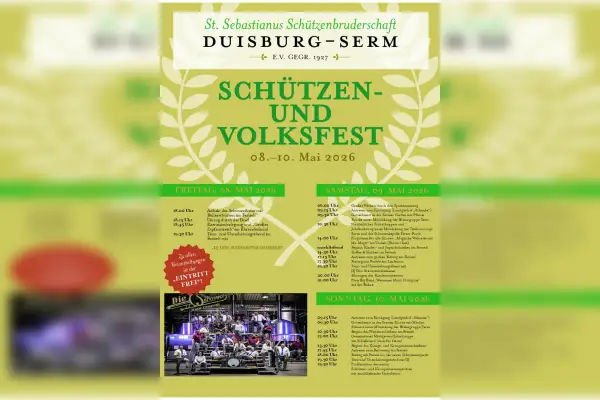 Schützen- und Volksfest Serm – Festzug und Kinderprogramm
