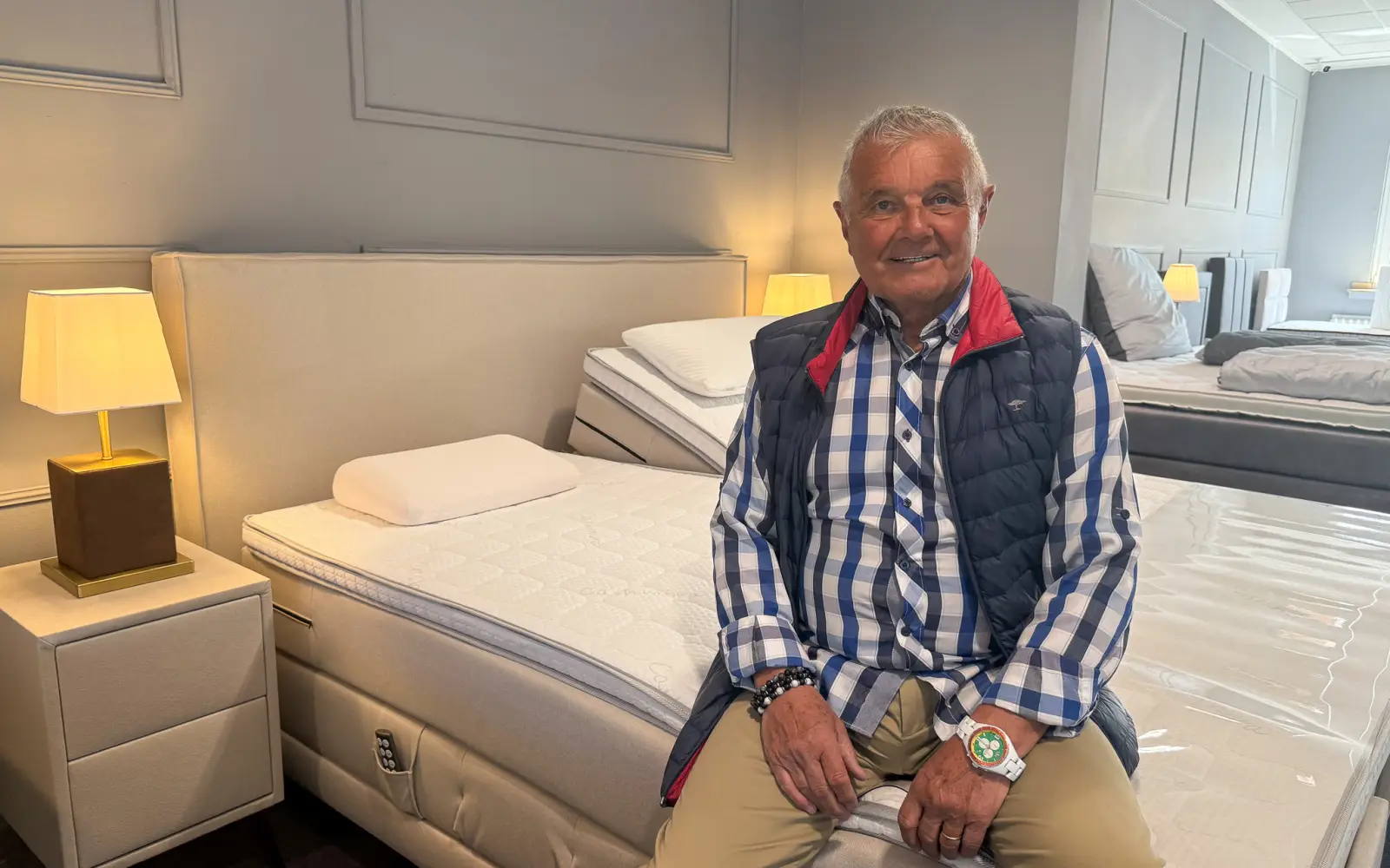 Horst Thomanek lobt bei „Schlaffit“ die gute Beratung und Qualität. Er empfiehlt das Geschäft uneingeschränkt weiter. Foto: privat