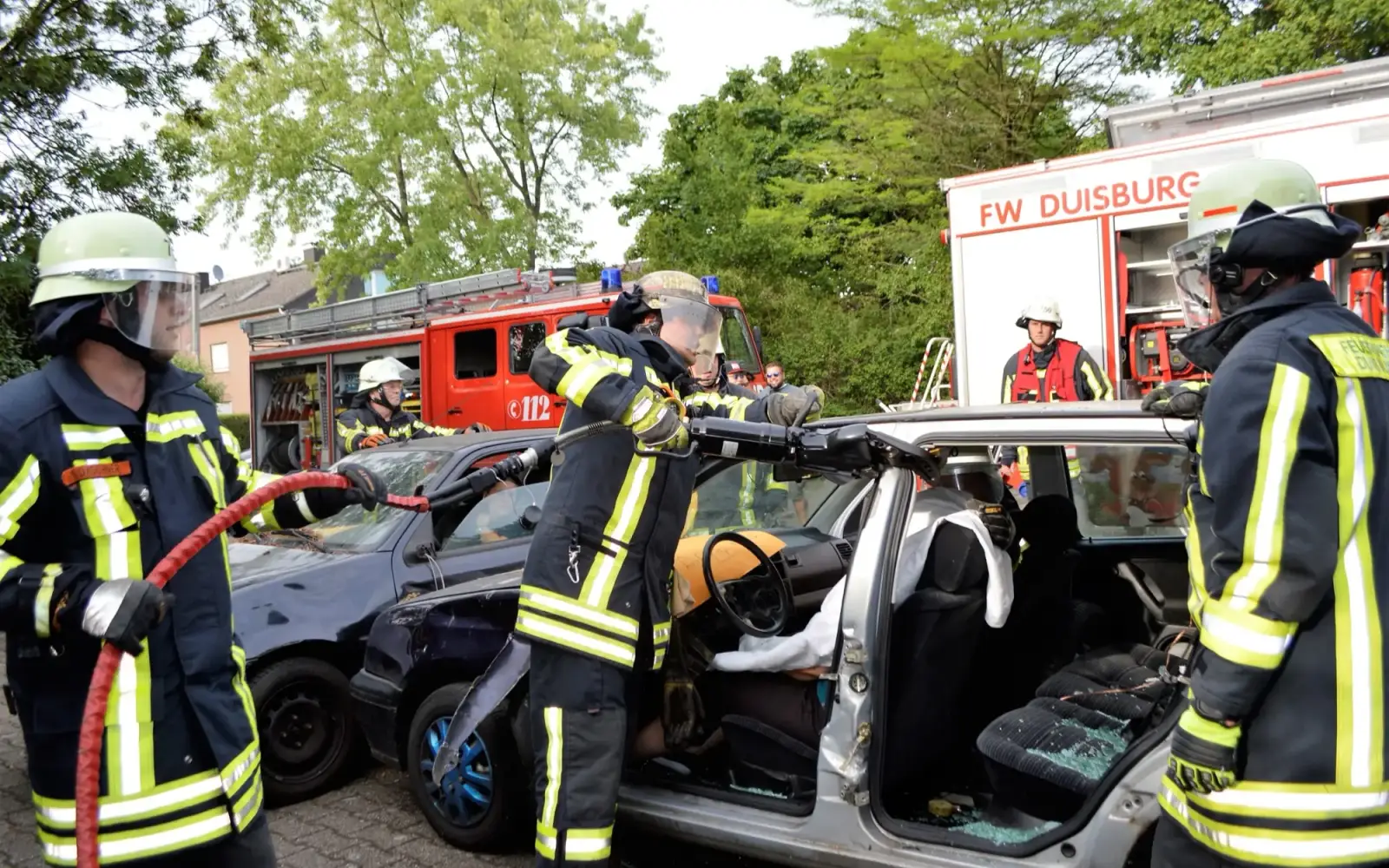 Die Freiwillige Feuerwehr Mündelheim/Ehingen/Serm wird beim Grillfest des Bürgervereins Mündelheim den Zuschauern wieder eine Übung demonstrieren. Archivfoto: sam