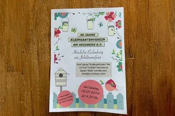 40 Jahre Kleingartenverein Am Heidberg