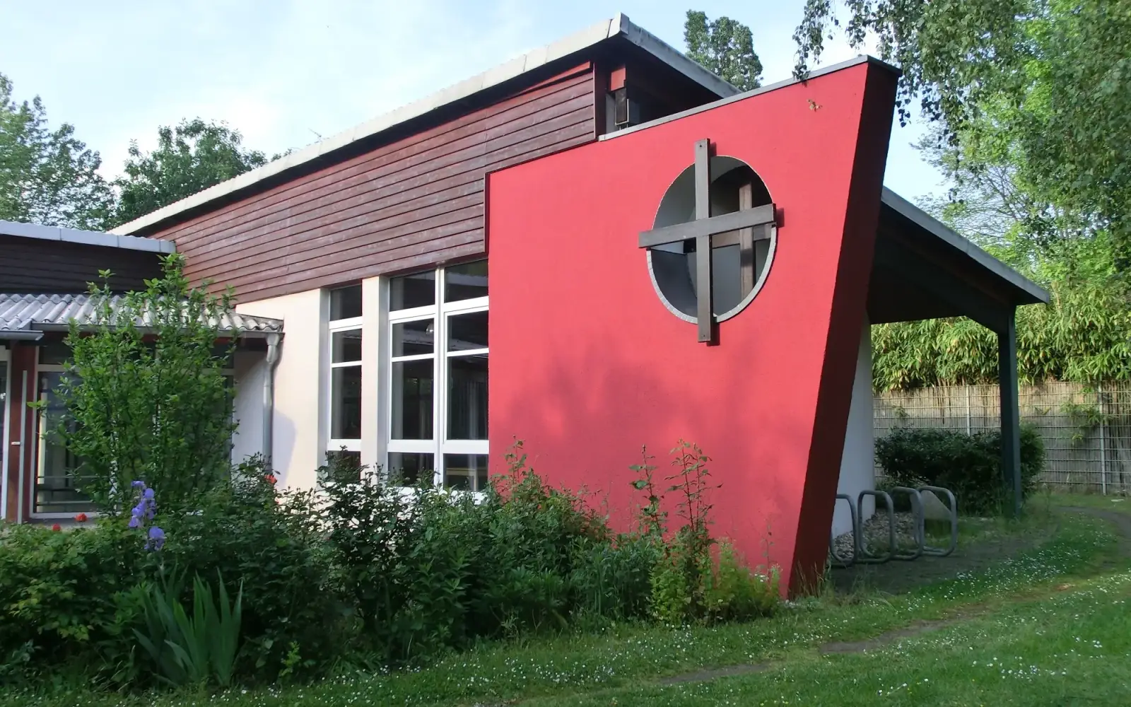 Gemeindehaus Knevelshof, Veranstaltungsort des Martinsmarktes in Wanheim. Foto: Falko Stampa