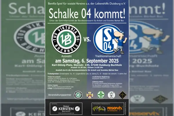 Benefizspiel in Buchholz: Traditionsmannschaft von Schalke 04 kommt