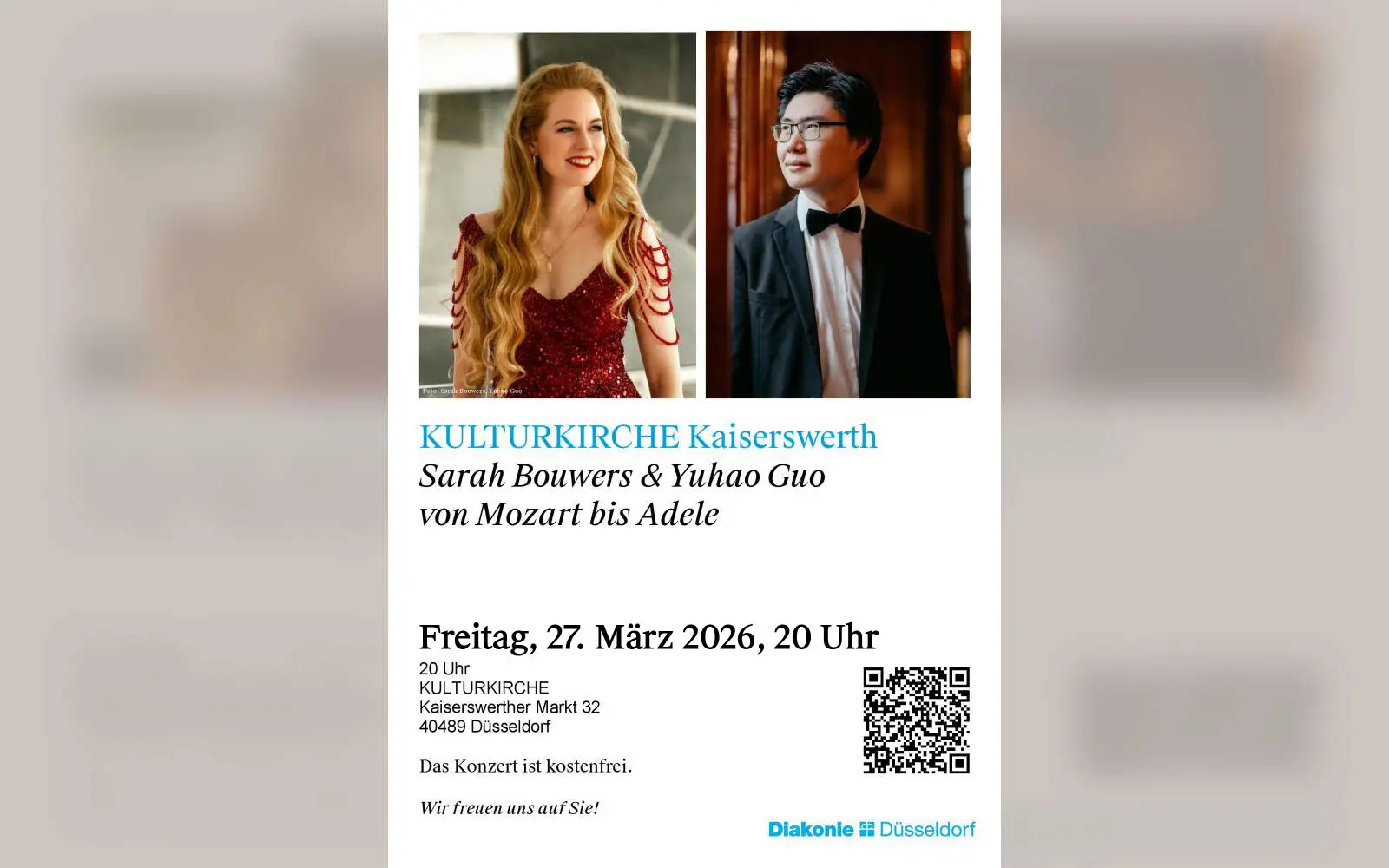 Konzert-Update: „Von Mozart bis Adele“ nun am 27. März