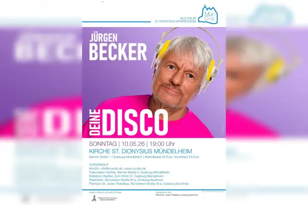 Kulturreihe MunDio: DEINE DISCO mit Jürgen Becker in Mündelheim