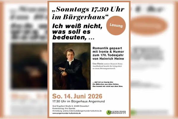 Heine-Lesung mit Uwe Florin im Bürgerhaus