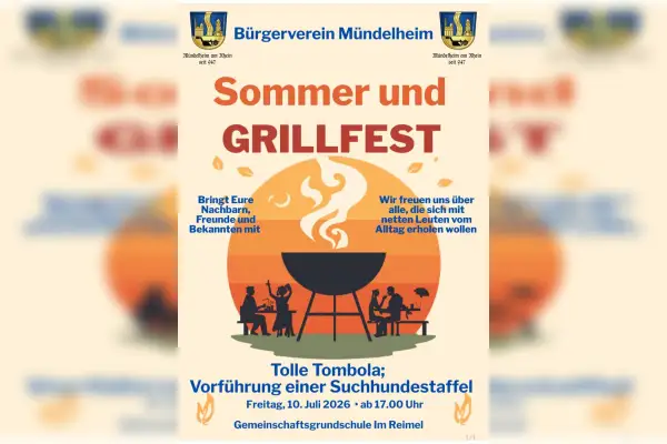 Sommer- und Grillfest des Bürgervereins Mündelheim am 10. Juli