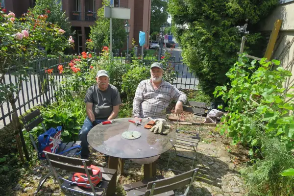 Heimat- und Bürgerverein pflegt blühendes Kaisergärtchen in Kaiserswerth