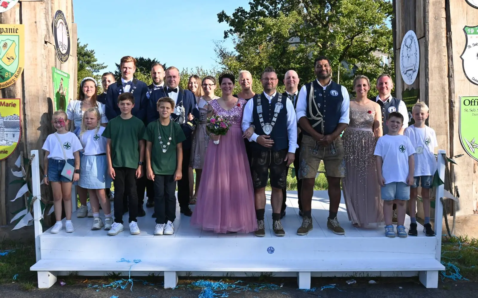 Freuen sich auf das Schützenfest in Rahm am ersten Wochenende im September: König Sascha Strachowitz mit seiner Königin Julia Pelzer. Archivfoto: sam