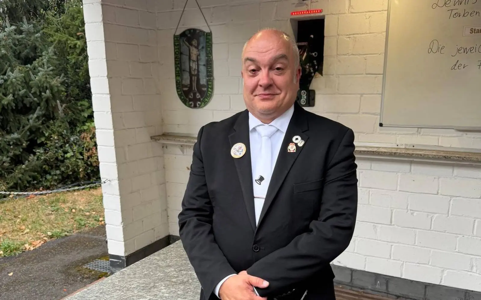 Maurizio Scardino von der Stamm-Kompanie ist der neue König der St. Sebastianus Schützenbruderschaft Lohausen. Foto: privat