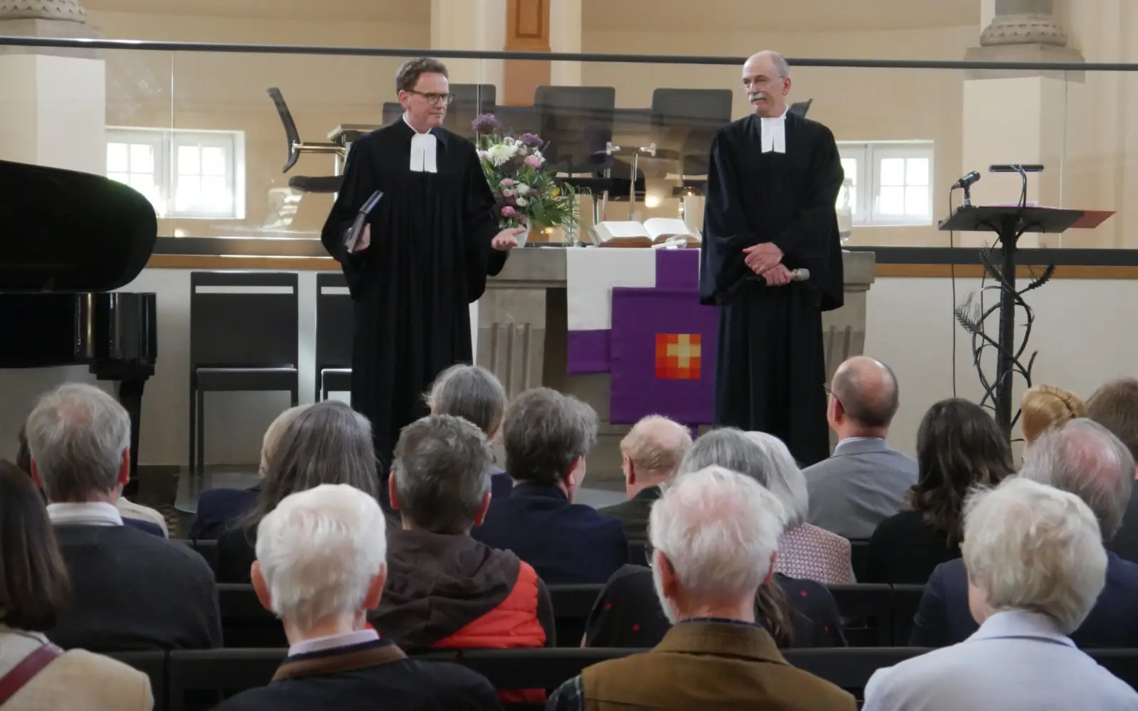 Hielten gemeinsam die Begrüßungsworte: Peter Krogull und Dietmar Redeke. Foto: cj