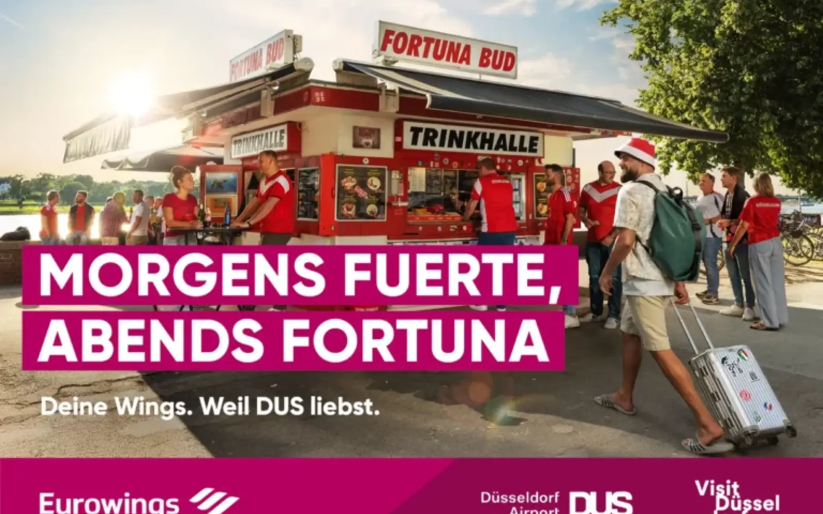 Kampagnenmotiv Fortuna-Büdchen, Foto: CG/ nju communications, Fotografie Stefan Lemanski