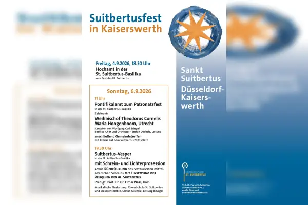 Suitbertusfest mit Rückkehr des restaurierten Schreins