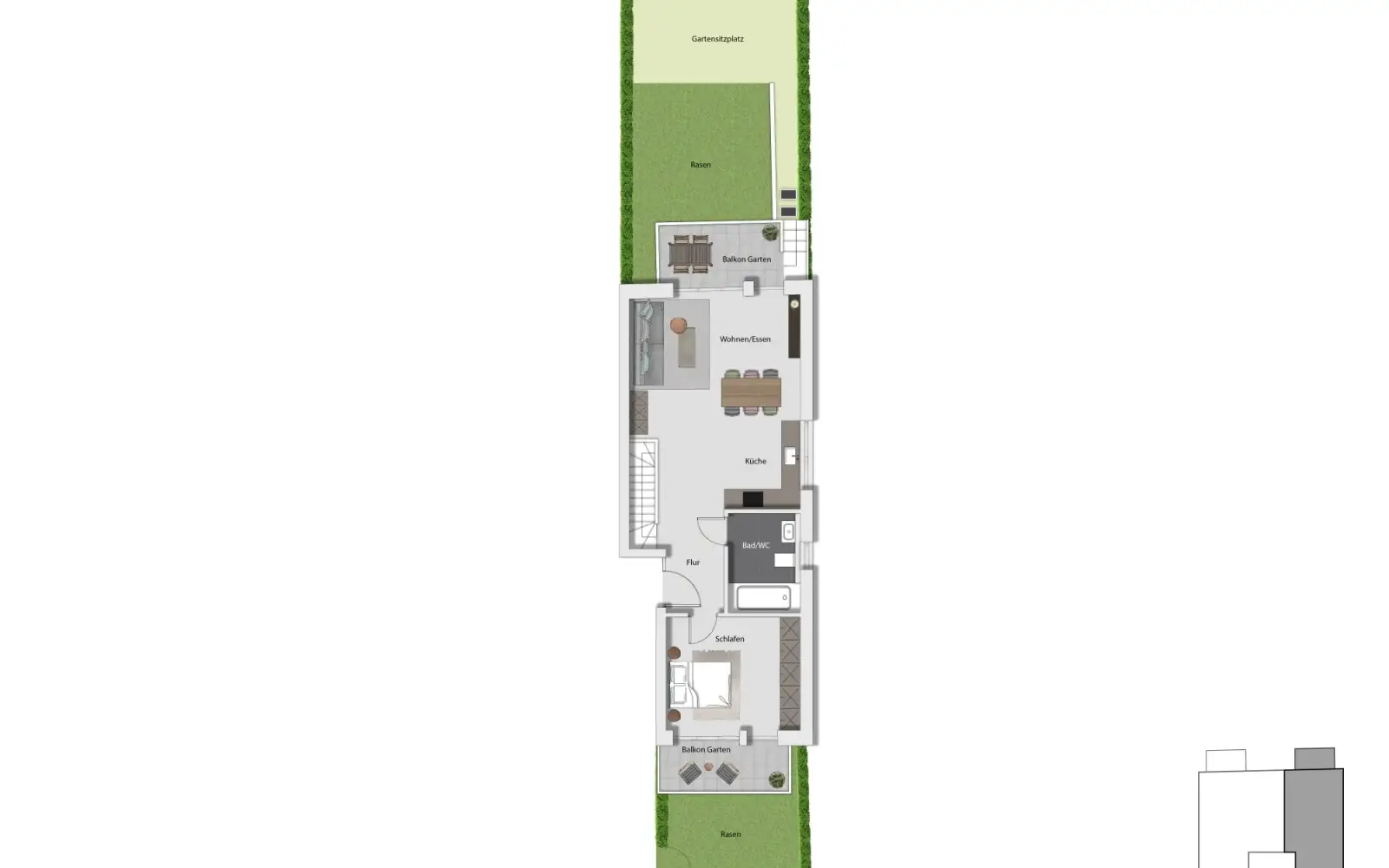 Angerkrone - EG-2. Visualisierung: LUFT Immobilien