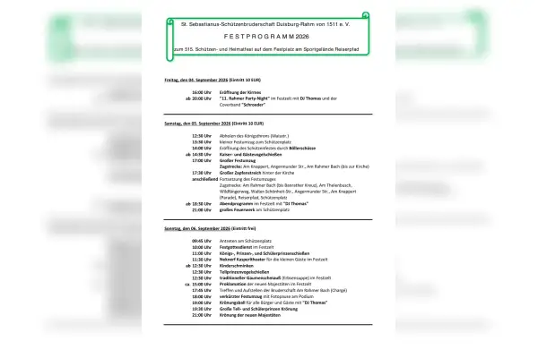 Schützen- und Heimatfest in Rahm