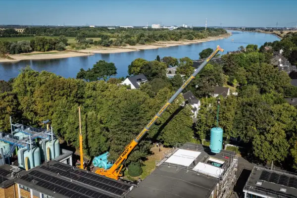 Wasserwerk Wittlaer erhält sieben neue Großfilter