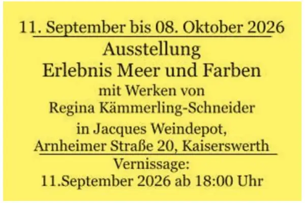 Regina Kämmerling-Schneider zeigt „Erlebnis Meer und Farben“