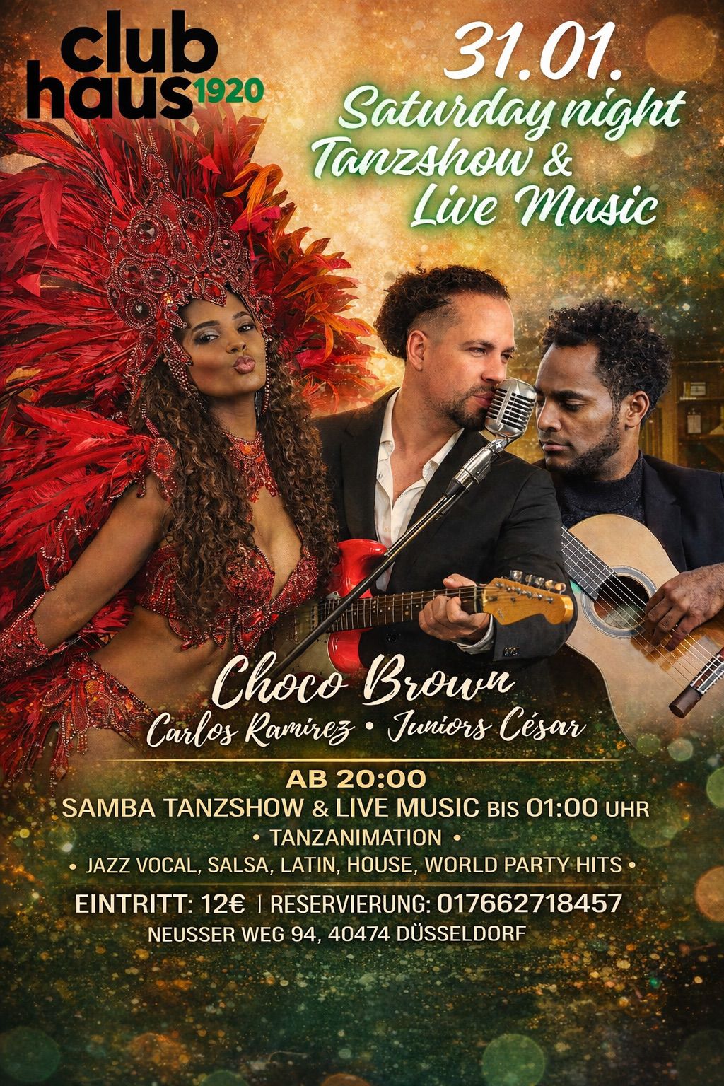Saturday Night Tanzshow und Live-Musik