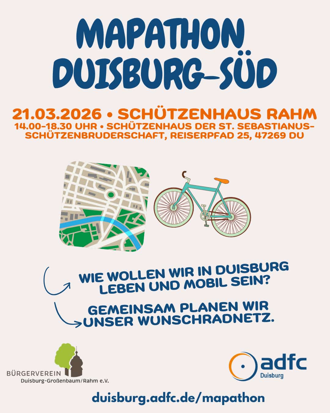 Mapathon Duisburg-Süd: Gemeinsam das Radnetz planen