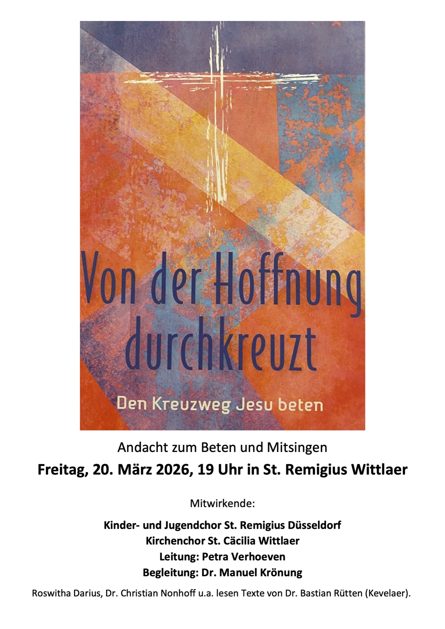 Kreuzwegandacht „Von der Hoffnung durchkreuzt“