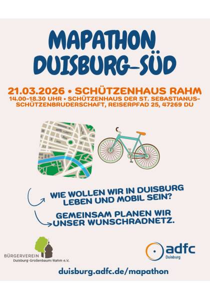 Mapathon Duisburg-Süd: Gemeinsam das Radnetz planen