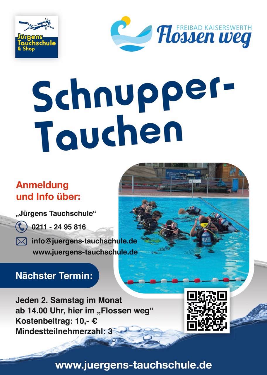 Schnuppertauchen jeden 2. Samstag