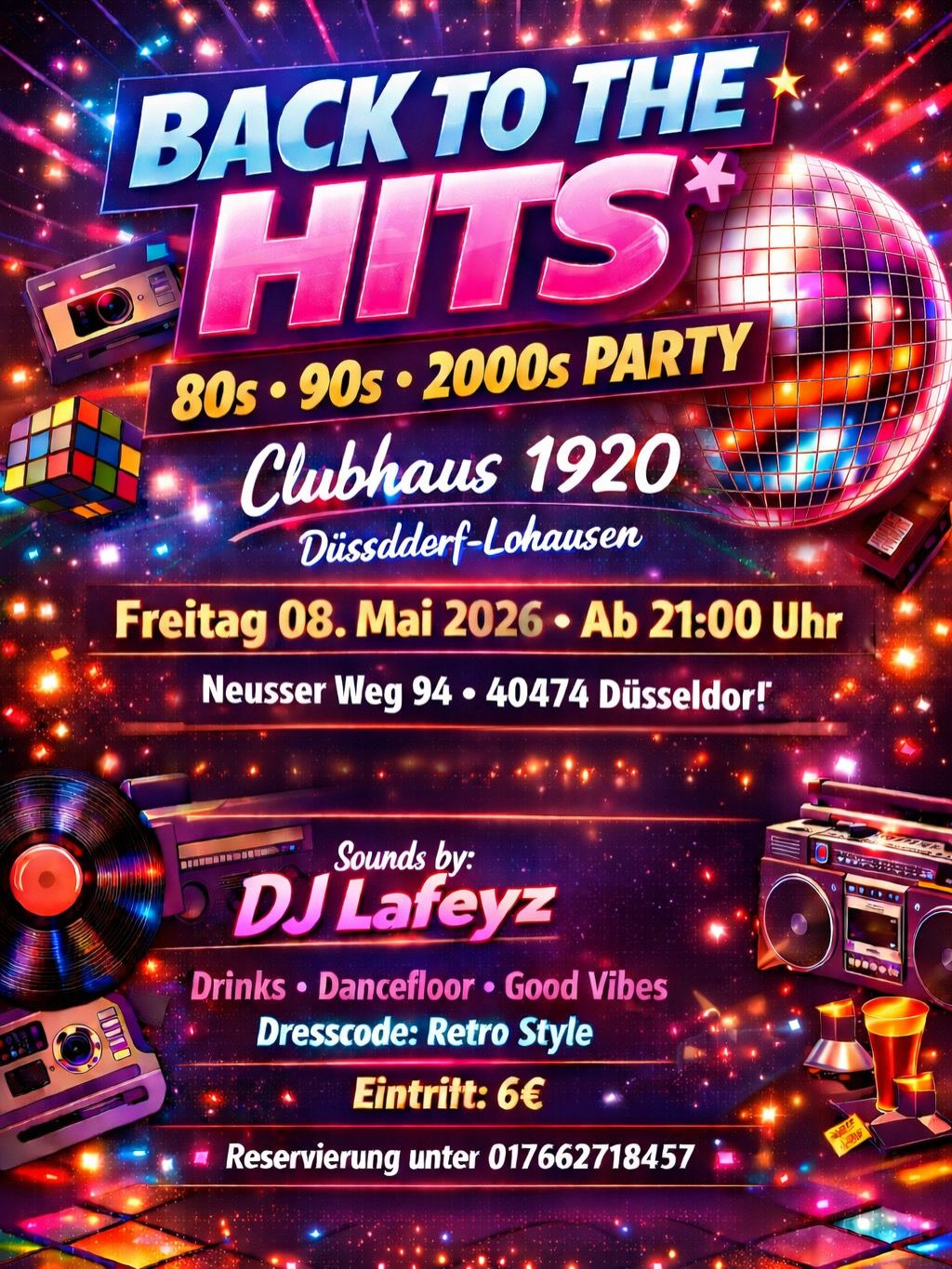 Back to the Hits im Clubhaus 1920 in Lohausen