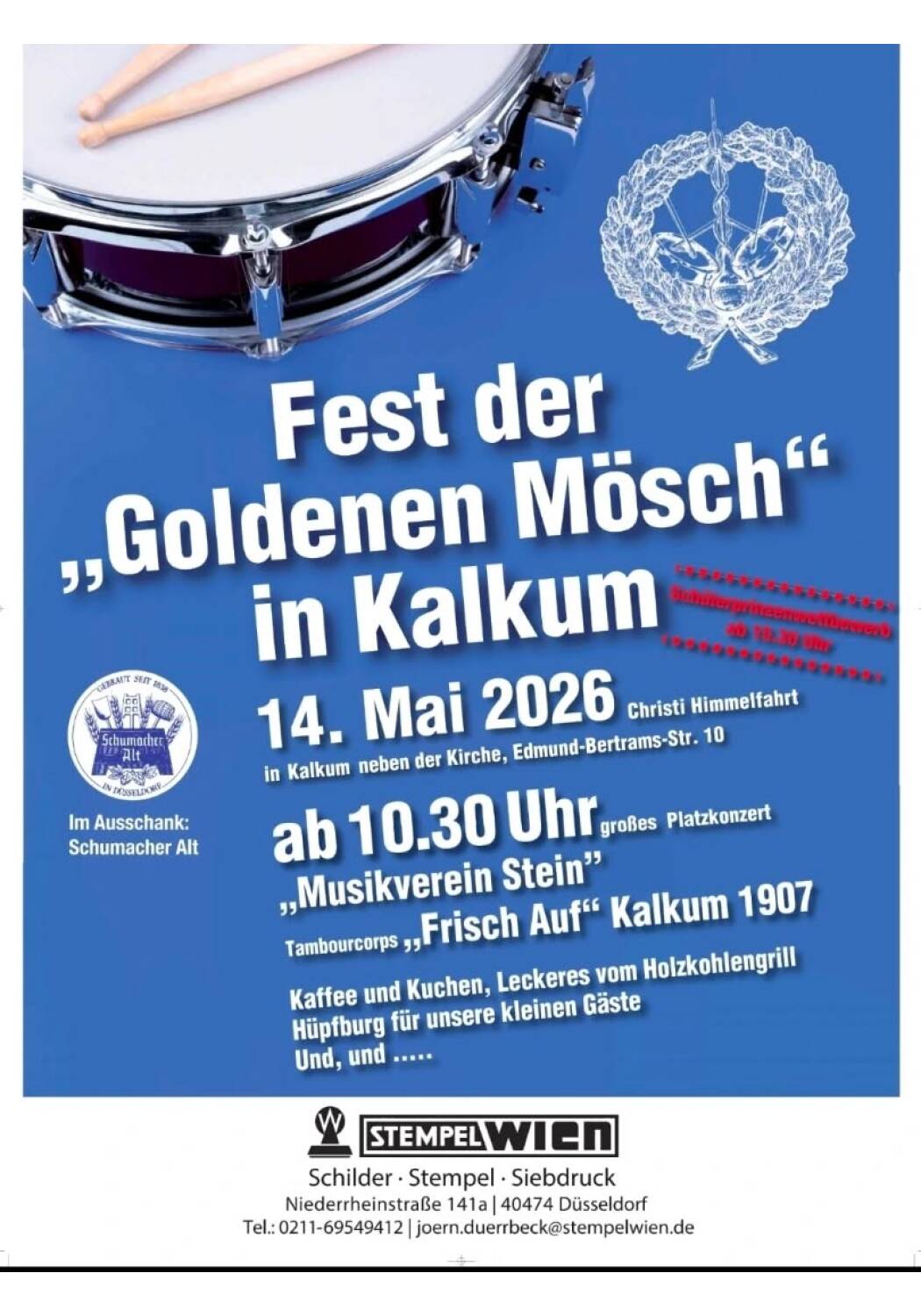 Fest der „Goldenen Mösch“ in Kalkum