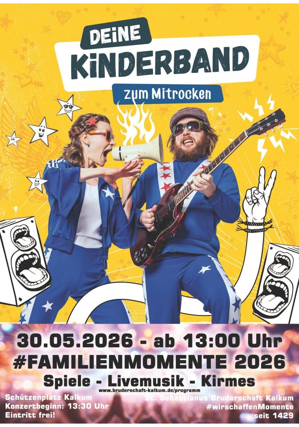 Kinderband Pia und Nino beim Schützenfest Kalkum