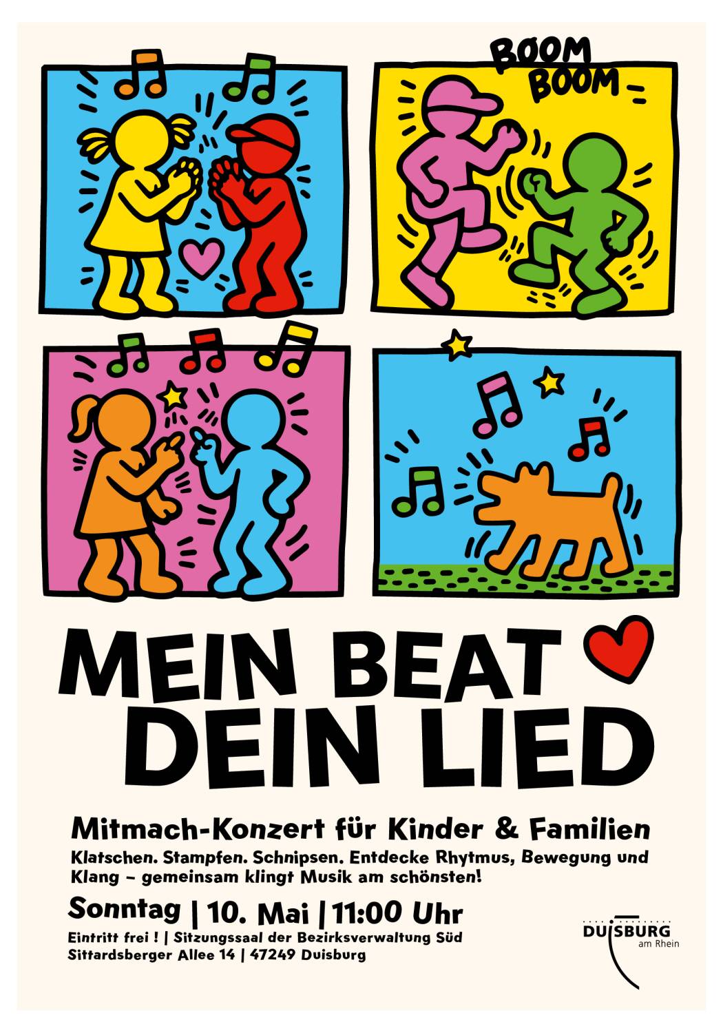 Mitmachkonzert für Kinder und Familien: „Dein Beat, mein Lied“