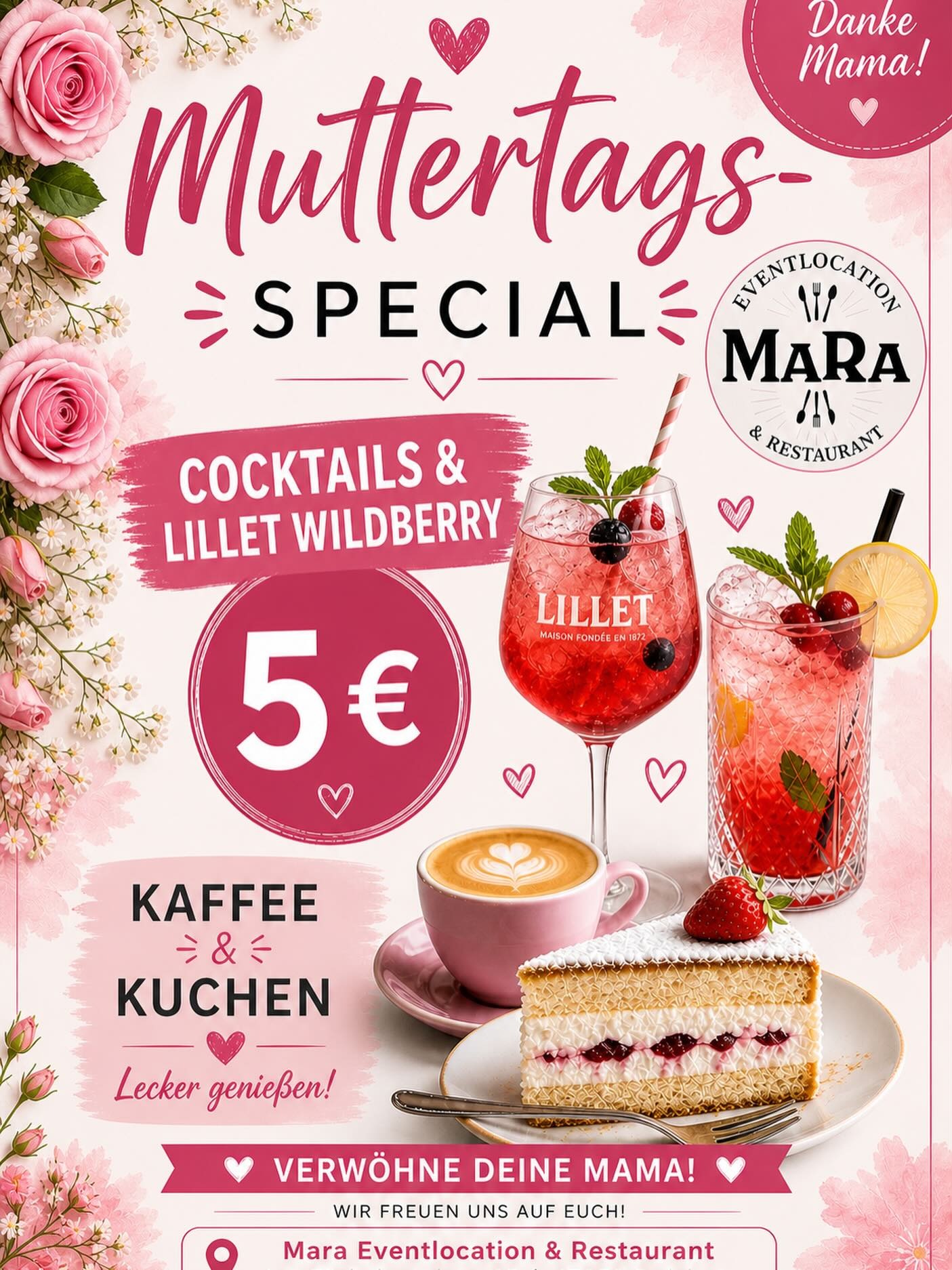 Muttertags-Special in der MaRa Eventlocation