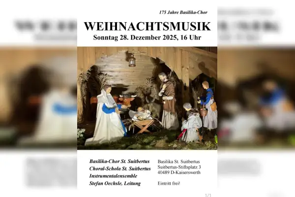 Festliches Weihnachtskonzert des Basilika-Chores St. Suitbertus Kaiserswerth