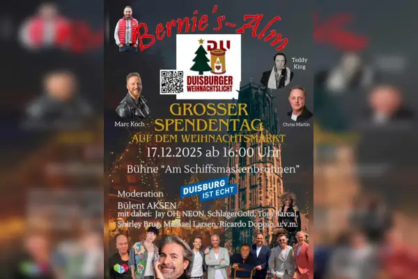 Spendentag Duisburger Weihnachtslicht mit Livemusik