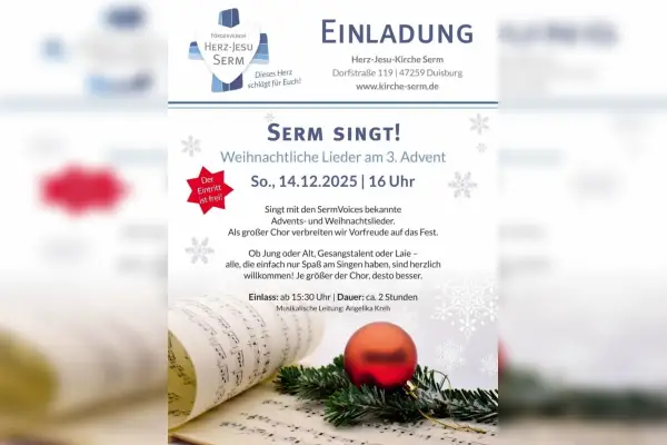 Serm singt: Weihnachtliche Lieder am dritten Advent