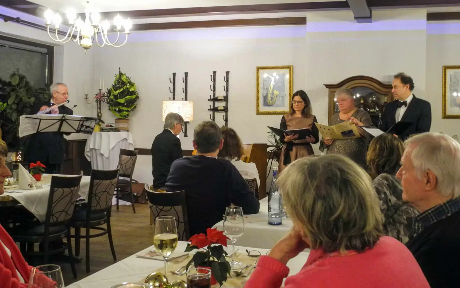 Das Ensemble Musica Variata gestaltet den musikalischen Rahmen im Landgasthaus Chargé. Archivfoto: privat
