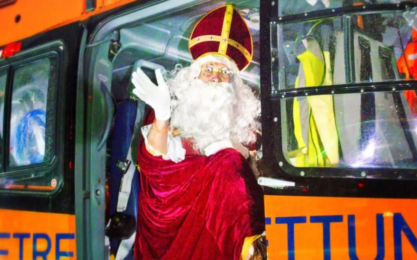 Der Nikolaus ist gelandet. Foto: BG Klinikum Duisburg
