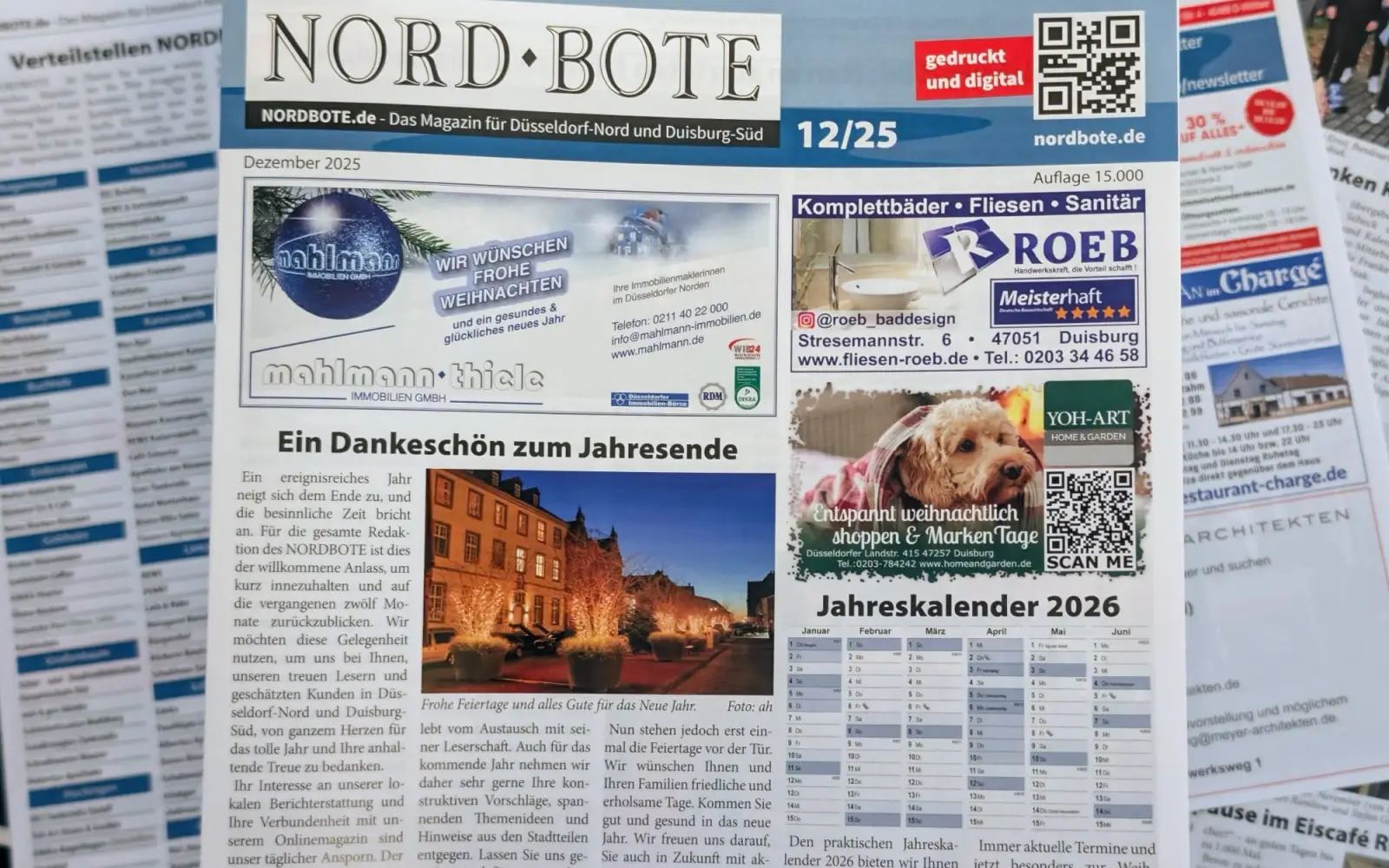 Mit dem Online-Blätterkatalog erhalten Newsletter-Abonnenten die Druckversion des NORDBOTE künftig bereits vor der Verteilung. Foto: ah