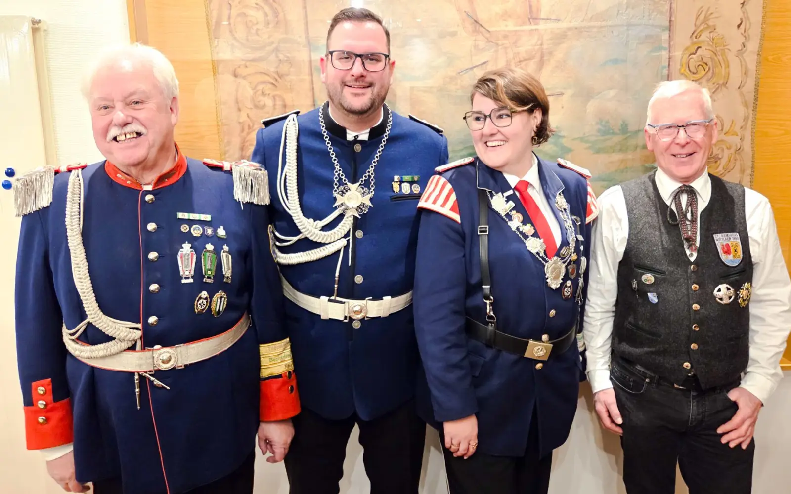 Der geschäftsführende Vorstand vollzieht mit Hans-Wilhelm Baltes, Stefan Grabienski, Julia Gotzes und Arnold Jahn (von links) den Generationswechsel. Foto: Reinhold Richter