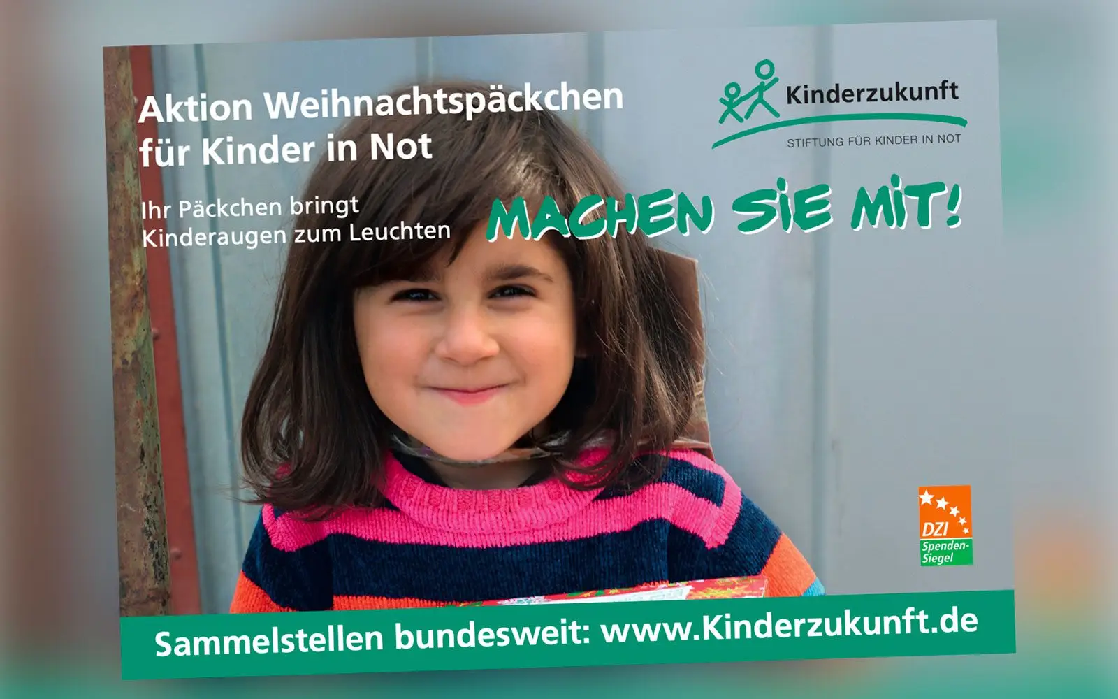 Die Weihnachtspäckchen-Aktion der Stiftung Kinderzukunft soll Kinderaugen zum Leuchten bringen. Motiv: Stiftung Kinderzukunft